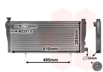 VAN WEZEL Radiators, Motora dzesēšanas sistēma 40002099